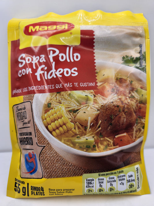 Sopa de Pollo con Fideos Maggies