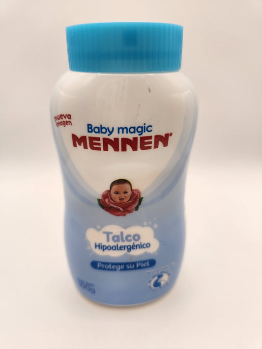 Talco Baby Magic Mennen Azul Hipoalergenico 100g