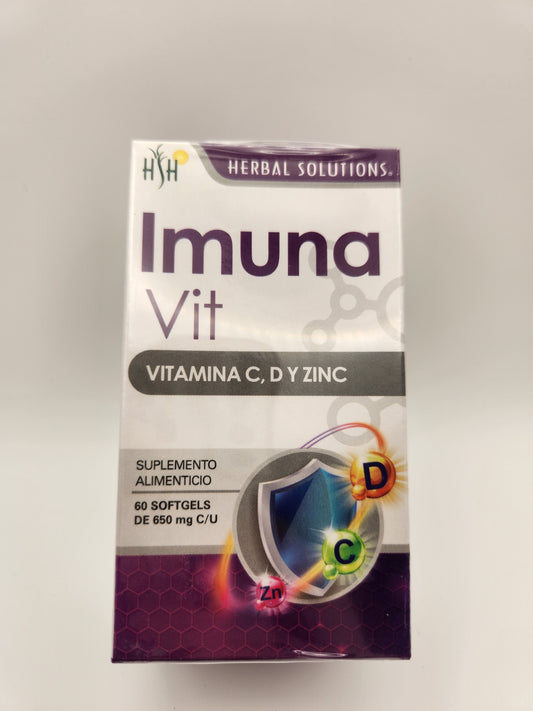 Imuna Vitamina C,D y Zinc 650mg