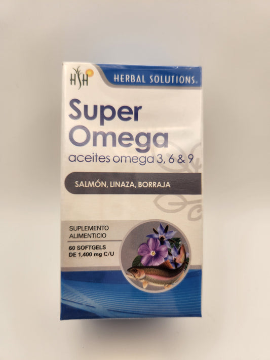 Super Omega 3,6 y 9 60 softgels