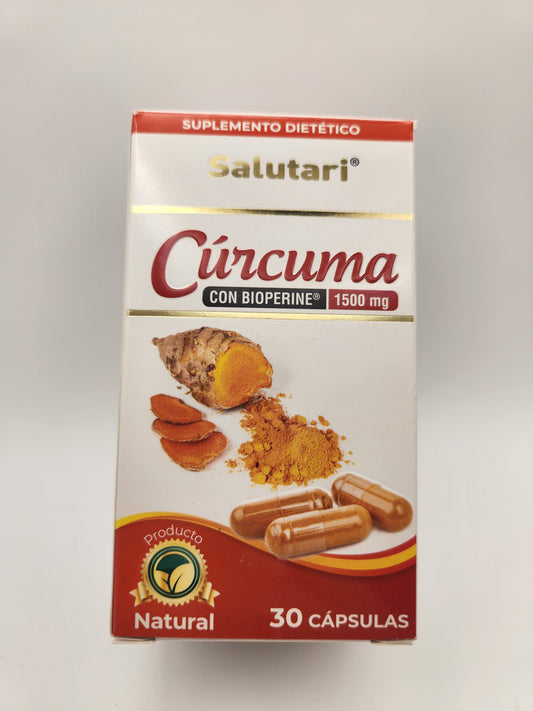Curcuma 30 Capsulas con Bioperine 1500mg